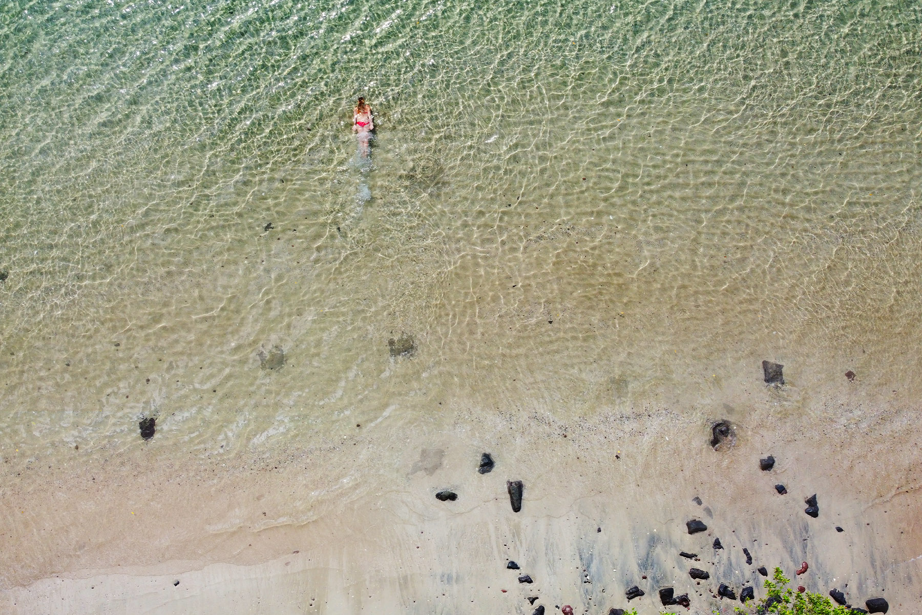 Peninsula Papagayo Costa Rica ocean aerial view